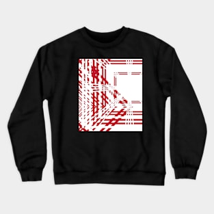 Abstract red lines background Crewneck Sweatshirt